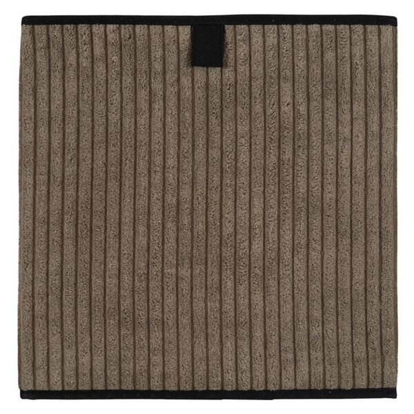 HowHomely Úložný box CORDUROY 30x30 cm taupe/černý