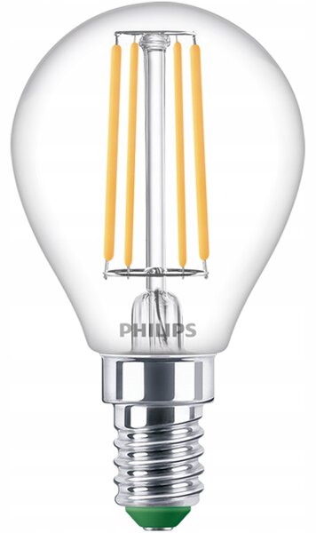 LED žárovka E14 PHILIPS Kulka 2,3W = 40W 210lm/W 2700K Teplá BÍLÁ Třída A 6 ks