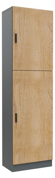 SKŘÍŇ NA ŠANONY, antracitová, medový dub, 52/183/32 cm MID.YOU - Online Only kancelářský nábytek, Online Only
