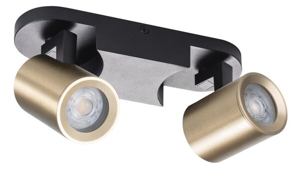 Kanlux 38961 - Bodové svítidlo LAURIN 2xGU10/10W/230V mosaz/černá