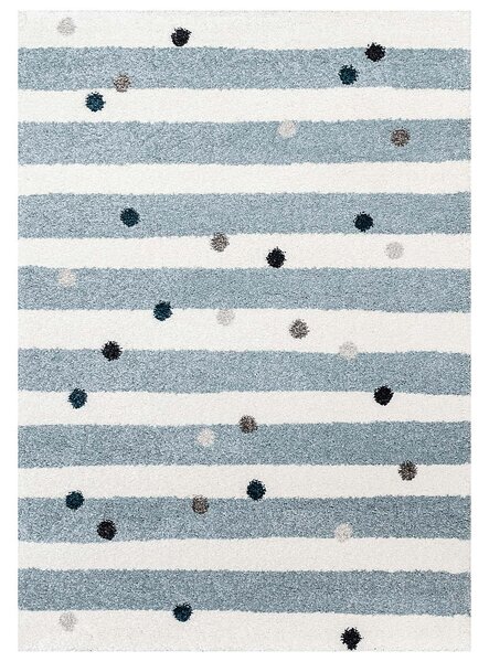 Koberec Stripes and Dots blue 160x230cm