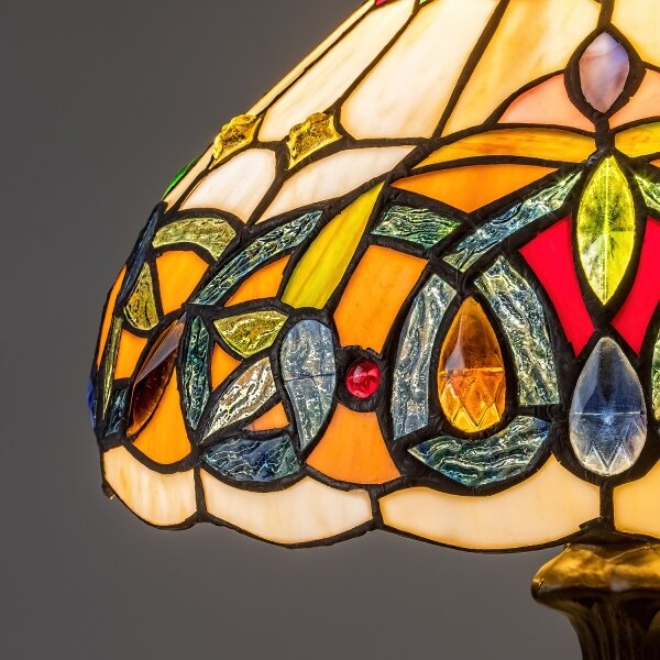 Brilagi - Tiffany vitrážová stolní lampa LUISA 1xE27/40W/230V