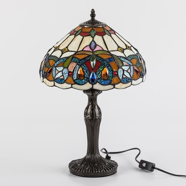 Brilagi - Tiffany vitrážová stolní lampa LUISA 1xE27/40W/230V