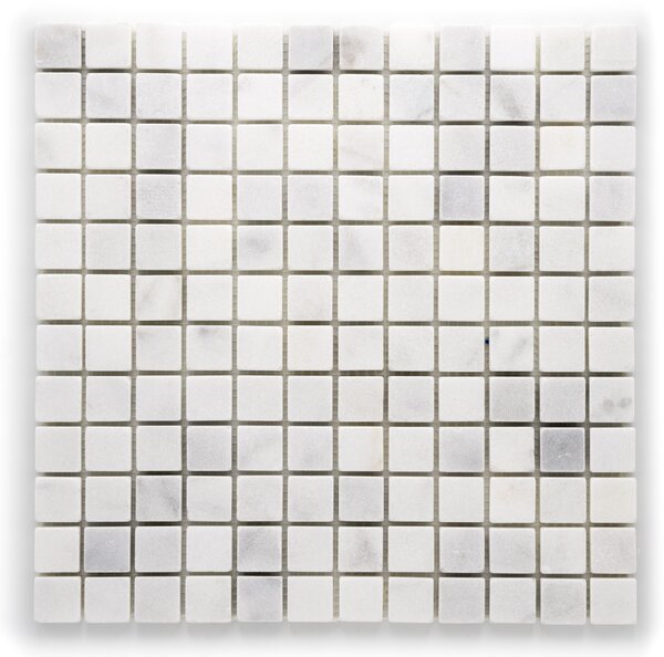 Kamenná mozaika bílá 23x23mm