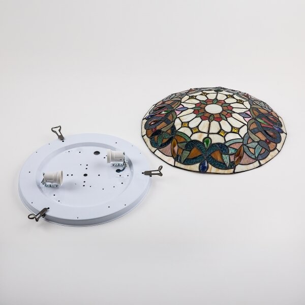 Brilagi - Tiffany vitrážové stropní svítidlo LUISA 2xE27/60W/230V pr. 40 cm
