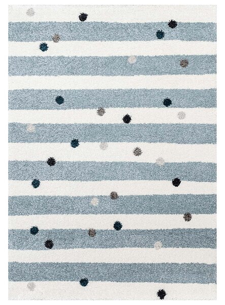 Koberec Stripes and Dots blue 120x170cm