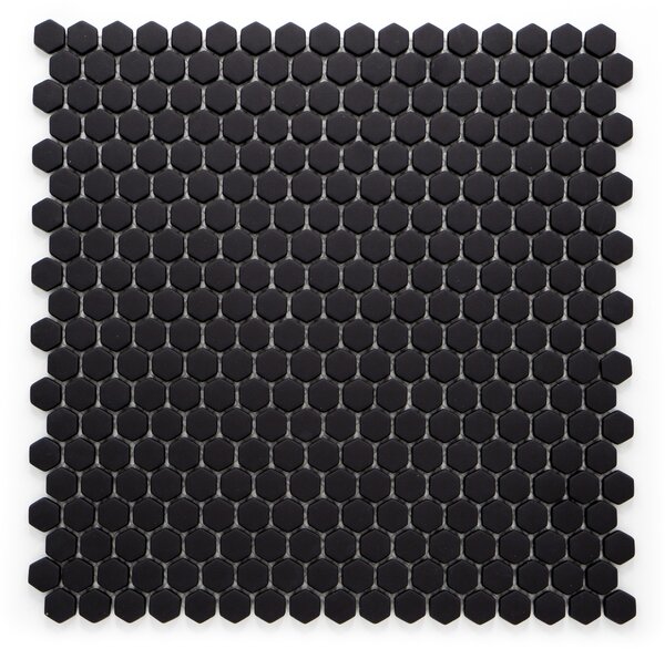 Skleněná mozaika černá 15x6mm