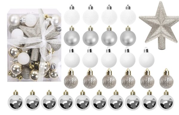 Vánoční kuličky - SYSD1688-046 (36ks)