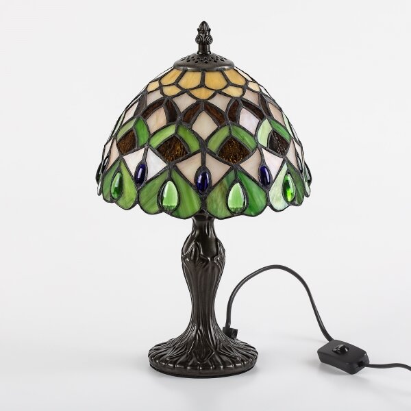 Brilagi - Tiffany vitrážová stolní lampa MARGARET 1xE14/40W/230V