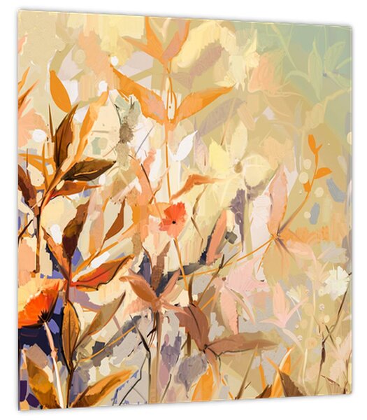 Obraz - Malované rostliny (30x30 cm)