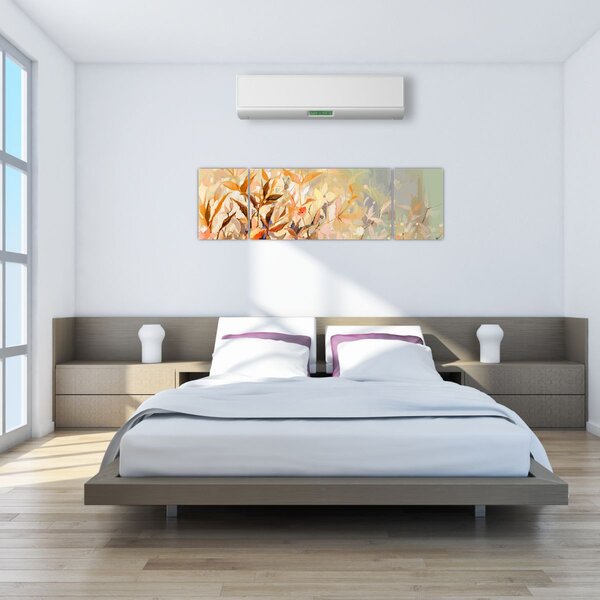 Obraz - Malované rostliny (170x50 cm)