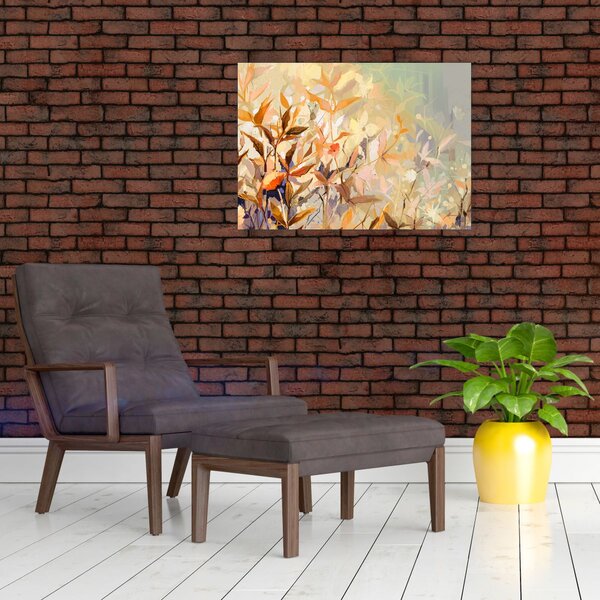 Obraz - Malované rostliny (70x50 cm)
