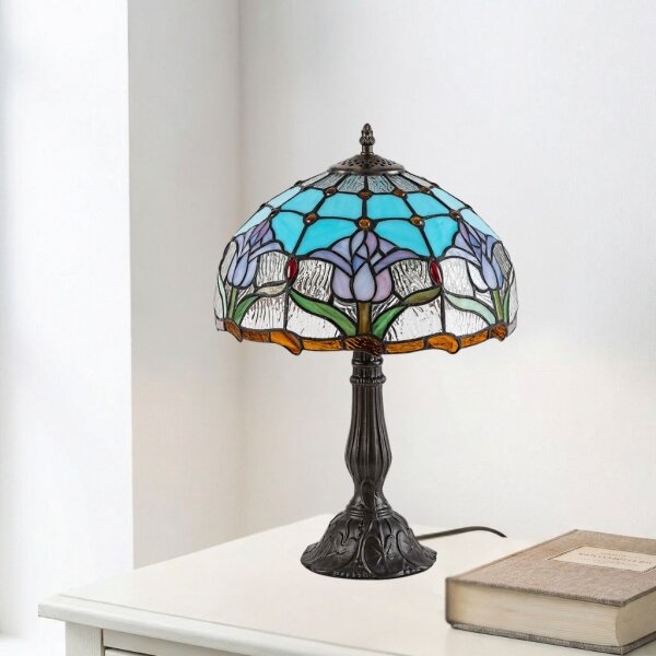 Brilagi - Tiffany vitrážová stolní lampa LORAS 1xE27/40W/230V