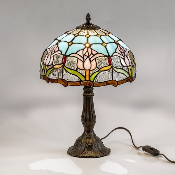 Brilagi - Tiffany vitrážová stolní lampa LORAS 1xE27/40W/230V