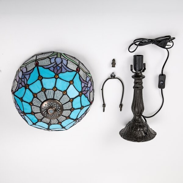 Brilagi - Tiffany vitrážová stolní lampa LORAS 1xE27/40W/230V