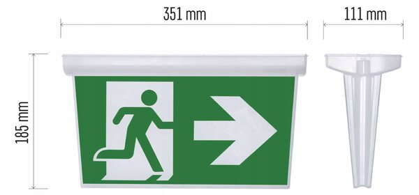 EMOS Difuzor NESSI pro nouzové svítidlo, IP65 ZN1112