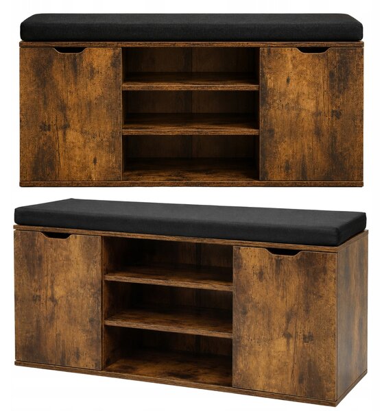 Botník s policemi BOXIMO 103 x 46 x 30 cm Dub hnědý