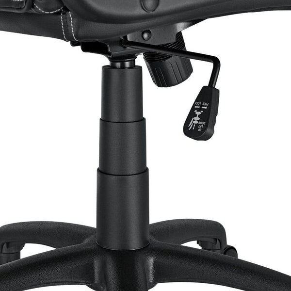Ergonomická kancelářská židle, černá/zelená, nastavitelná