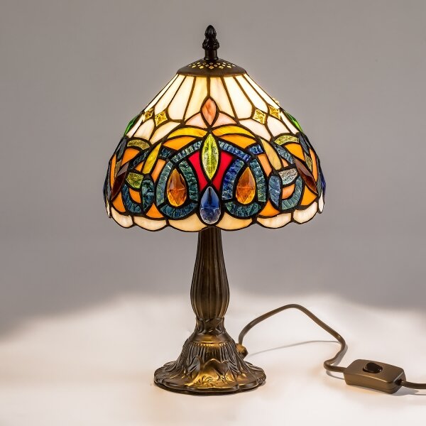 Brilagi - Tiffany vitrážová stolní lampa LUISA 1xE14/40W/230V