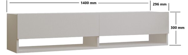 TV stolek/skříňka Agro (bílá). Akce -25%