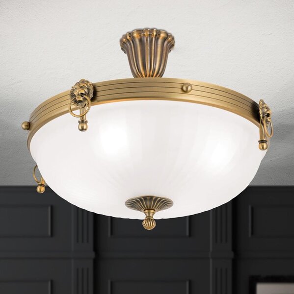 Orion DL 7-523/43 - Přisazený lustr ROCCA 4xE27/60W/230V pr. 43 cm bronz/bílá