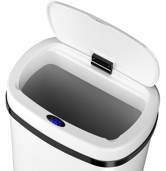 Automatický odpadkový koš 70 l s pohybovým senzorem, bílý