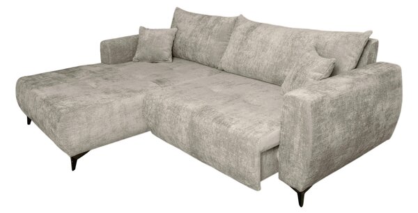 ROHOVÁ SEDAČKA, textil, šedohnědá P & B - Sedací soupravy, Online Only