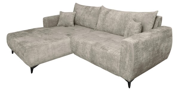 ROHOVÁ SEDAČKA, textil, šedohnědá P & B - Sedací soupravy, Online Only
