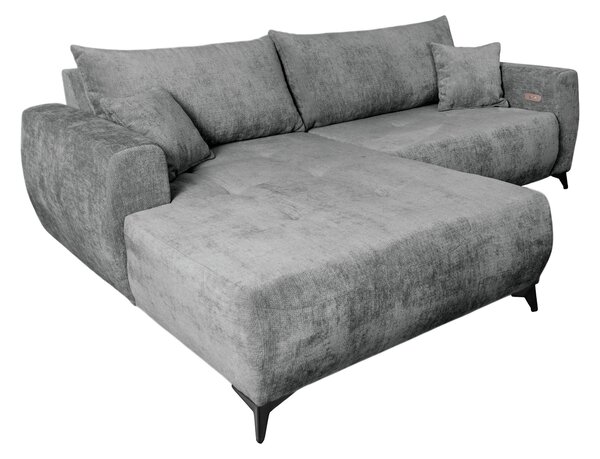 ROHOVÁ SEDAČKA, textil, šedá P & B - Sedací soupravy, Online Only