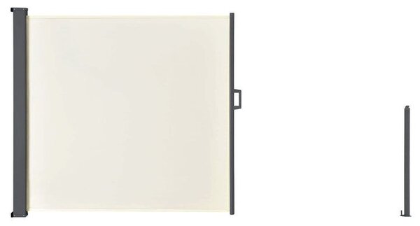 Výsuvná boční zástěna, 300 x 180 cm, béžová