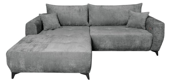 ROHOVÁ SEDAČKA, textil, šedá P & B - Sedací soupravy, Online Only