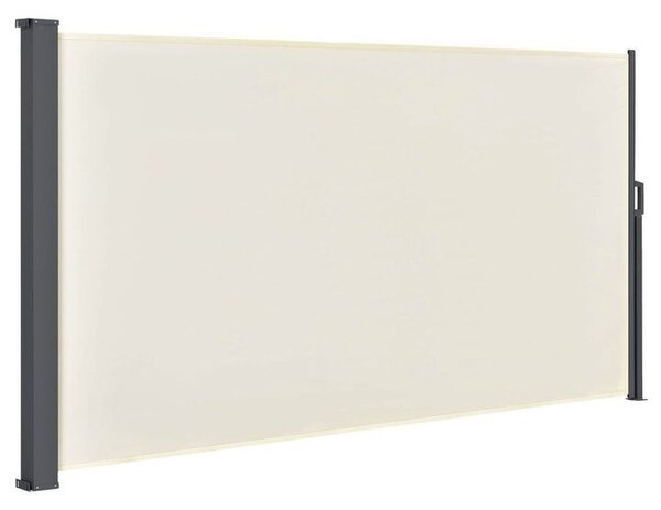 Výsuvná boční zástěna, 300 x 180 cm, béžová