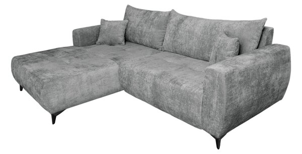 ROHOVÁ SEDAČKA, textil, šedá P & B - Sedací soupravy, Online Only