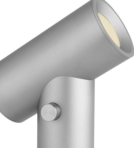 Stolní lampa Muuto, stmívatelné, Metalická, Obývací pokoj, Hliník