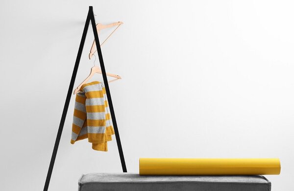 Nordic Design Černý kovový nástěnný/stojací věšák County 170 x 30 cm