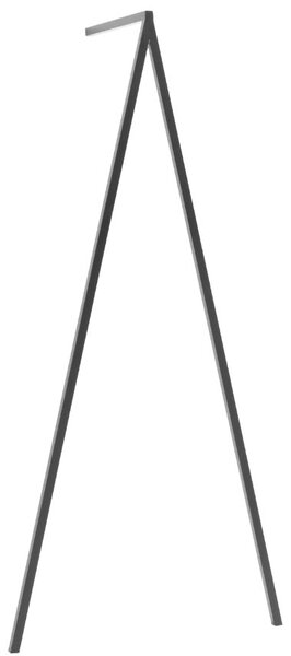 Nordic Design Černý kovový nástěnný/stojací věšák County 170 x 30 cm