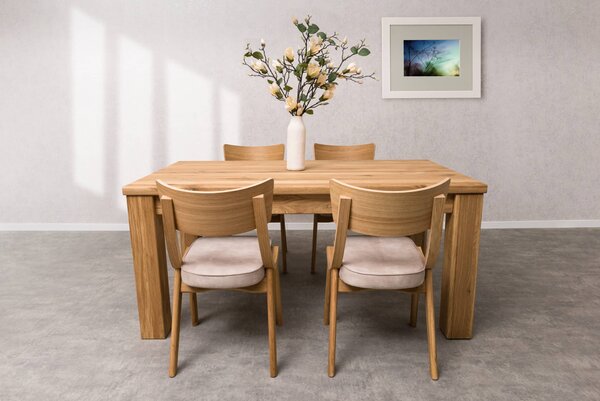 Rozkládací jídelní stůl Florencie z dubu - 1800(2500)x900 mm