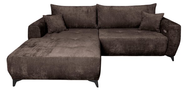 ROHOVÁ SEDAČKA, textil, hnědá P & B - Sedací soupravy, Online Only