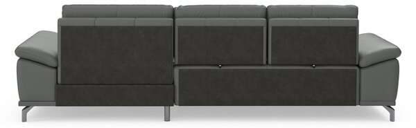 ROHOVÁ SEDAČKA, kůže, antracitová Sit & More - Sedací soupravy, Online Only