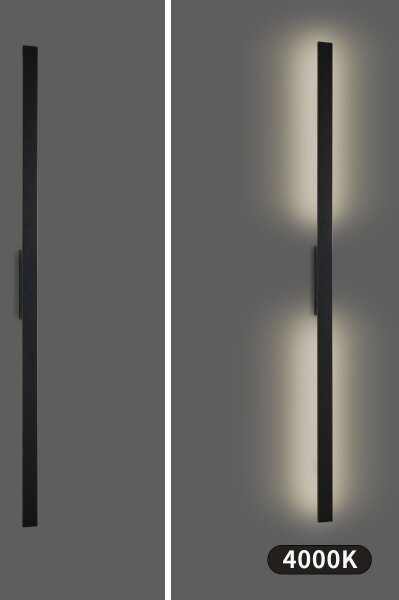 Brilagi - LED Venk. nást. svít. LUNA LED/30W/230V 4000K IP65 150 cm černá CRI 90