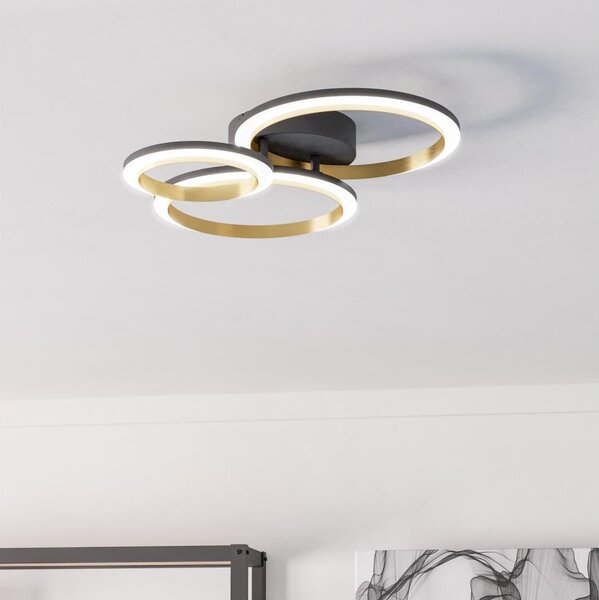 Eglo 901224 - LED Stmívatelné stropní svítidlo CALLIERA LED/20W/230V černá/zlatá