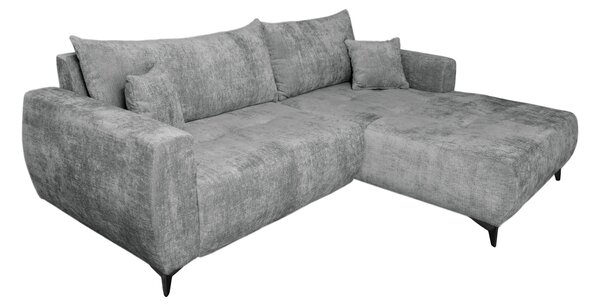ROHOVÁ SEDAČKA, textil, šedá P & B - Sedací soupravy, Online Only