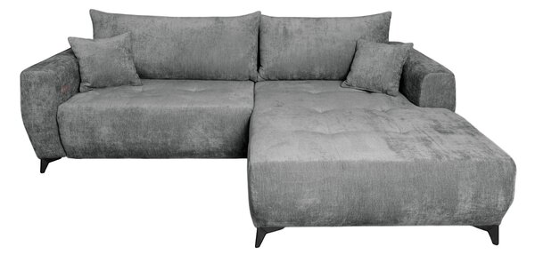 ROHOVÁ SEDAČKA, textil, šedá P & B - Sedací soupravy, Online Only