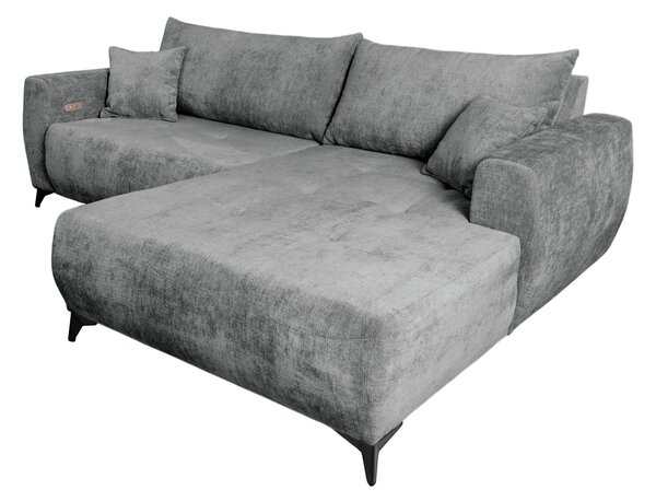ROHOVÁ SEDAČKA, textil, šedá P & B - Sedací soupravy, Online Only