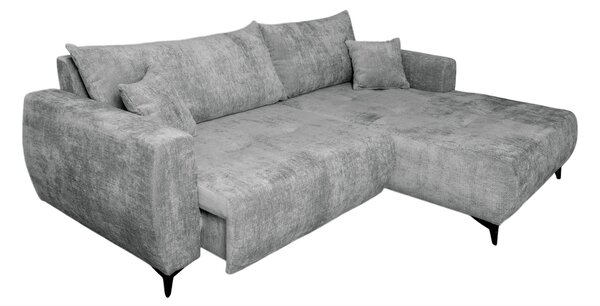 ROHOVÁ SEDAČKA, textil, šedá P & B - Sedací soupravy, Online Only