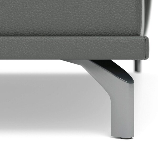 ROHOVÁ SEDAČKA, kůže, antracitová Sit & More - Sedací soupravy, Online Only