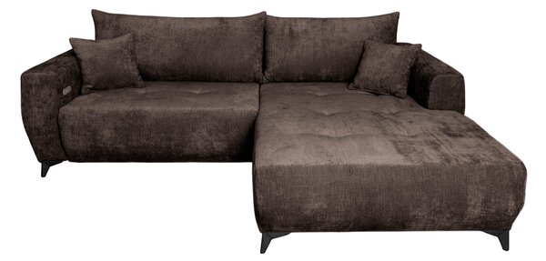 ROHOVÁ SEDAČKA, textil, hnědá P & B - Sedací soupravy, Online Only