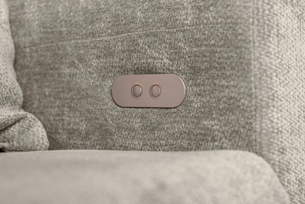 ROHOVÁ SEDAČKA, textil, šedohnědá P & B - Sedací soupravy, Online Only