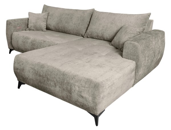 ROHOVÁ SEDAČKA, textil, šedohnědá P & B - Sedací soupravy, Online Only