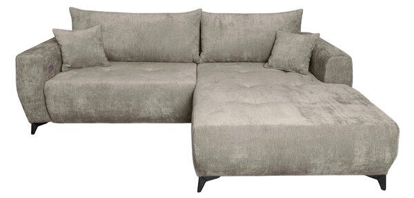 ROHOVÁ SEDAČKA, textil, šedohnědá P & B - Sedací soupravy, Online Only